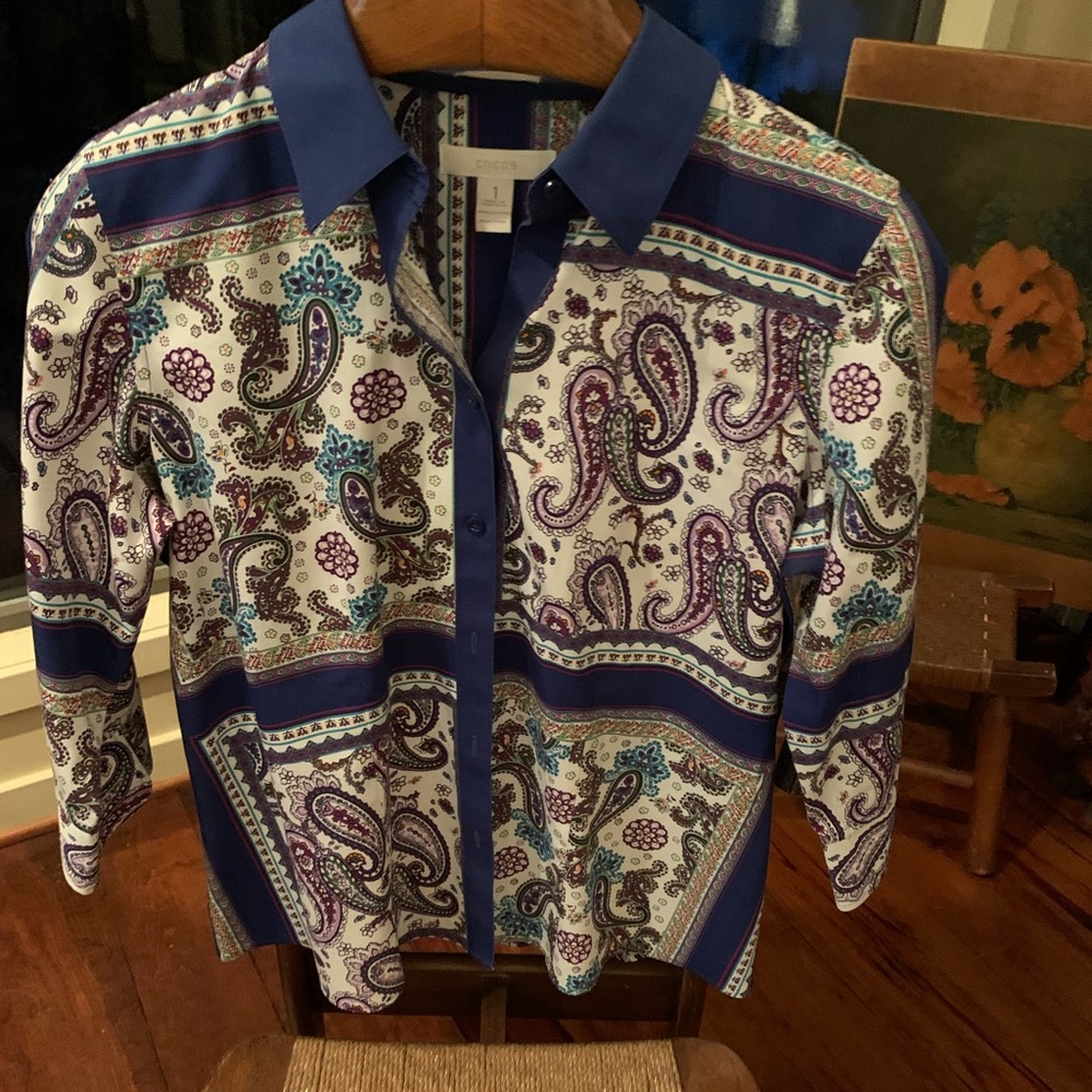 Chico”s paisley shirt